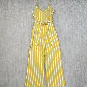 Novia Boho Stripe Wide Leg Jumpsuit S Festival Summer